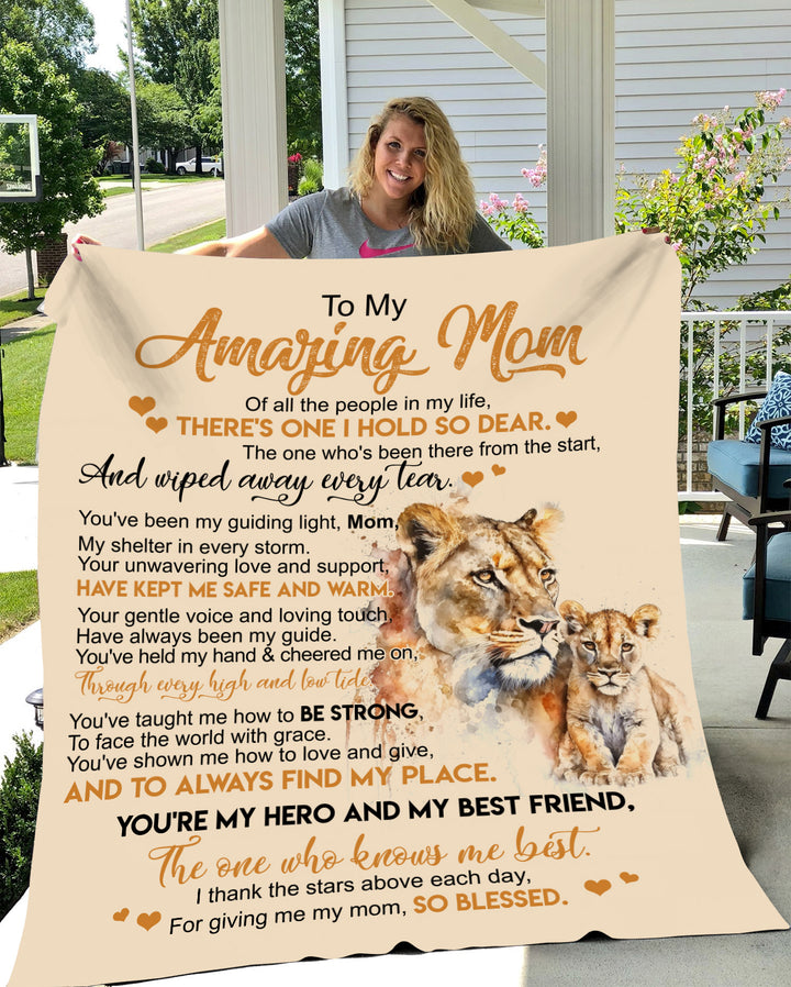 Great Gift For Mom, MSHM Premium Mink  Like Sherpa Blanket 50x60